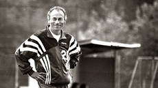 Trenér fotbalist SK Slavia Praha Frantiek Cipro (2. srpna 1995)
