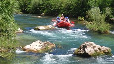 Rafting na ece Cetin v Omii