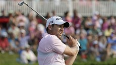 KAM TO LETÍ. panlský golfista Sergío García na turnaji Players Championship. 