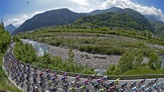 Momentka z 10. etapy Giro d´Italia