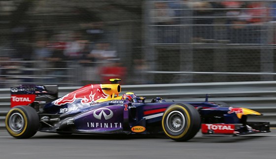 Mark Webber s vozem Red Bullu