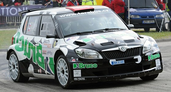 Jaromír Tarabus a Daniel Trunkát na Rallye eský Krumlov