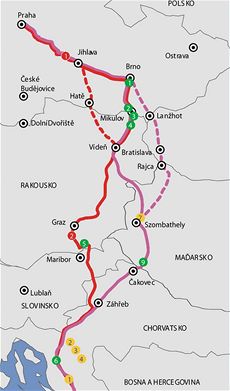 cesta do chorvatska mapa Autem do Chorvatska 2013: kudy k moři za devět hodin iDNES.cz cesta do chorvatska mapa