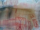 Nástnné malby, které mexití vdci objevili v provincii Burgos. (23. kvtna...
