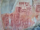 Nástnné malby, které mexití vdci objevili v provincii Burgos. (23. kvtna...