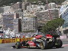 Roman Grosjean z Lotusu bhem prvního tréninku na Velkou cenu Monaka. 