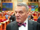 Bohuslav Svoboda bhem jednání zastupitelstva na praském magistrát. (23.