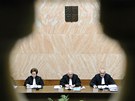 Mstopedsedkyn soudu Milada Tomkov, pedseda soudu Pavel Rychetsk a soudce