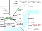 Mapa metra v Pchjongjangu