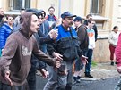 Policisté zasáhli v Duchcov proti úastníkm demonstrace (29. kvtna 2013).