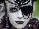 Píznivci subkultury Gothic se seli v nedli v Lipsku, aby oslavili temnotu a