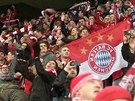 Fanouci Bayernu slaví vítzství na mnichovském stadionu, kde penáeli zápas