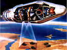 Špionážní satelit KH-4 programu Corona obsahoval dva návratové moduly, které na...