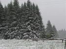 Sníh na Kvild na Prachaticku. 