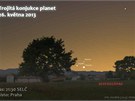 Kv�tnová konjunkce t�í planet