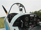 Tandemový kokpit výcvikového letounu Zlín C-305