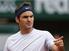 Roger Federer v prvním kole na Roland Garros.