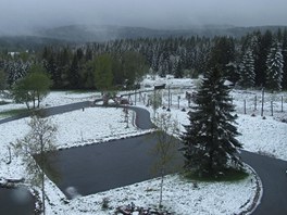 Takto to vypadalo v pondlí v 6:00 na umavské Buin (27. kvtna 2013)