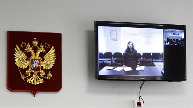 Marija Aljochinov byla v soudn sni ptomna pouze prostednictvm videopenosu (22. kvtna 2013)