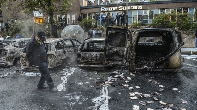 Podle aktivist, kte pracuj s imigranty, odstartoval nepokoje incident z minulho tdne, pi nm policist zastelili 69letho mue, kter jim hrozil maetou. Hlub pinou je vak nezamstnanost, neuspokojiv bytov situace pisthovalc, sociln vylouen a rozmhajc se chudoba (snmek vznikl v roce 2013)