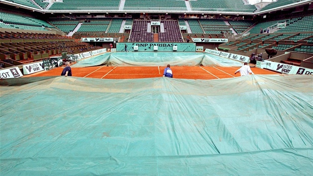 PLACHTY ROZTHNOUT. Program tenisovho Roland Garros komplikuje d隝.