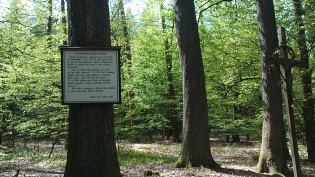 Svatojisk les na Nymbursku dostal jmno po dvnm kltee svatho Ji, ve kterm cestujc na obchodn stezce z Prahy do Krkono mohli odpovat.