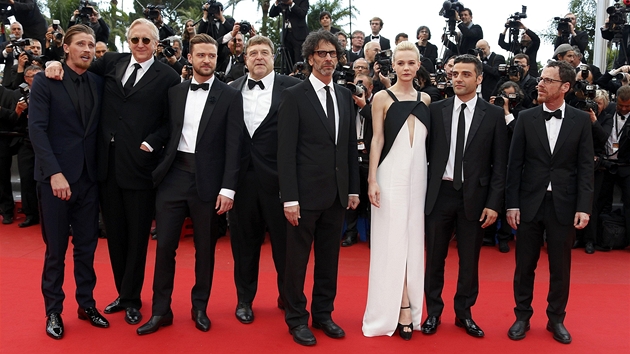 Tvrci filmu Inside Llewyn Davis na ervenm koberci v Cannes