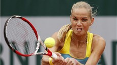 SKVLÝ START. Petra Cetkovská zahájila Roland Garros suverénn, Olgu Pukovovou zdolala 6:0, 6:2.