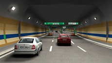 Vizualizace konené podoby praského tunelu Blanka.