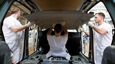 Výroba voz Tiguan and Touran v nmeckém závod VW ve Wolfsburgu. Tam je i