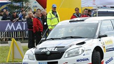 Roman Kresta a Petr Gross na Rallye eský Krumlov