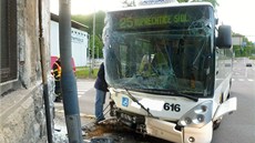 Nehoda autobusu v centru Liberce (22. kvtna 2013)