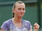 POSTUP. eská tenistka Petra Kvitová je na grandslamovém Roland Garros u ve 3.