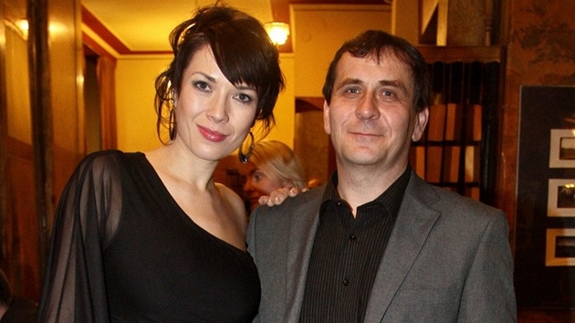Tereza Kostková s manželem (únor 2012)