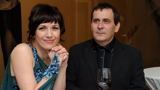 Tereza Kostková s manželem (prosinec 2012)