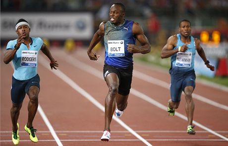A DRUHÝ. Usain Bolt prohrál na mítinku Diamantové ligy v ím s americkým