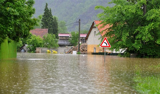 Zaplavené Vrané nad Vltavou (3. ervna 2013)
