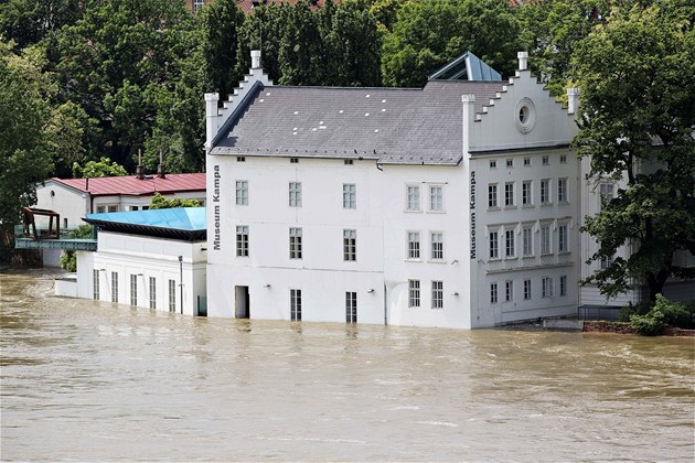 Zaplavené Sovovy mlýny - Museum Kampa