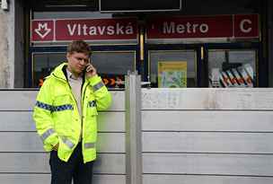 Pedseda Krizovho tbu hl. m. Prahy Tom Hudeek zkontroloval stav stanice