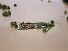 Rozvodnná eka Mulda poblí nmeckého Eilenburgu (3. ervna 2013)