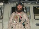 Chris Beck na archivním snímku z Afghánistánu. Snímek z knihy Warrior Princess