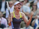 POSTUP! Ruská tenistka Maria arapovová slaví postup do semifinále Roland