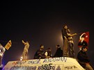 Protesty na Taksimském námstí v Istanbulu pokraovaly i v noci z pondlí na...