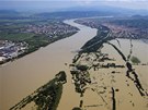 Dunaj zatopil oblast msta Dunabogdany, 45 kilometr západn od Budapeti (9.