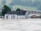 Voda zatopila i rakouské msto Klosterneuburg nedaleko Vídn. (4. ervna)