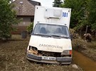 Následky povodní v ernoicích - Mokropsech. (6. ervna 2013)