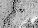 Hlava slona v detailu. Snímek Marsu poídila kamera HiRISE na sond Mars...