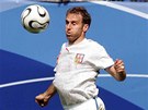 Karel Poborský v prbhu utkání mistrovství svta proti Itálii v ervnu 2006.