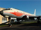 Letoun Tu-104 v barvách SA v leteckém muzeu ve Kbelích