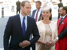 Princ William a jeho těhotná manželka Catherine (4. června 2013)